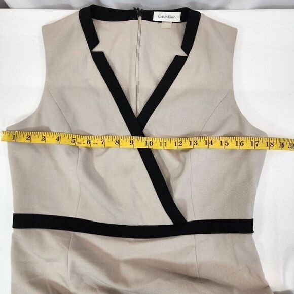 Calvin Klein New Colorblock V-Neck Sheath Dress Size 10 NWT F5 - Picture 6 of 12